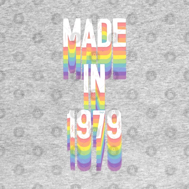 MADE IN 1979 / Birthday Typography Gift Design by DankFutura